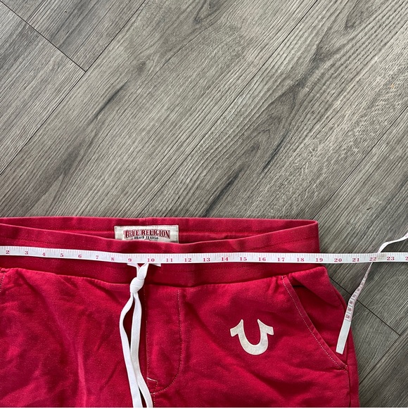 True Religion Mens Red Jogger Sweat Pants Size Large - Picture 4 of 7